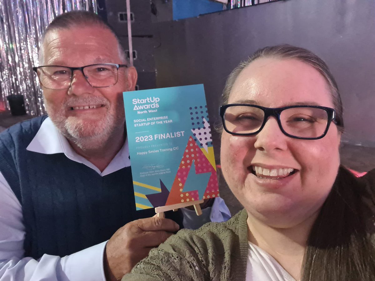 🤩 Thanks to Victoria & Bob for representing our team at last night’s #StartUpAwards, where we won Social Enterprise #StartUp of the Year!

🏆 We’re really proud of this recognition of our growth, from nothing, to a nationally-recognised #DisabledPeople’s-led enterprise! #SUA2023
