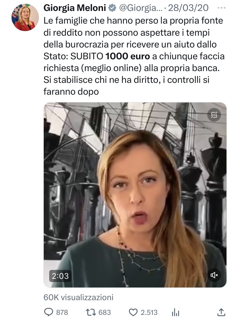 In occasione dell’alluvione in Emilia-Romagna non sarebbe stato opportuno sfoderare la misura dei 1000 euro con un click per gli alluvionati?

Sapete perché la Meloni ancora non l’ha fatto?