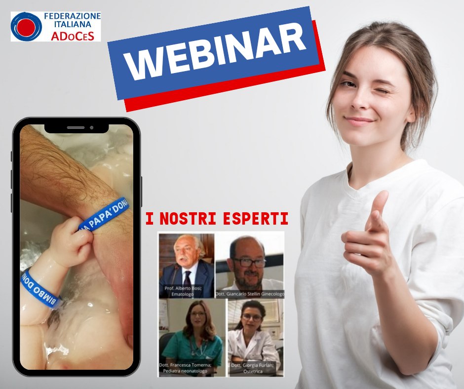 ADoCeS_Fed's tweet photo. Aspettate un bambino? Vi invitiamo al prossimo appuntamento online martedì ore 17,30 per parlare di donazioni del sangue cordonale e di quanto sia importante iscriversi al Registro Donatori IBMDR
https://t.co/l3QGQRlsfL https://t.co/emZbwKs1vz