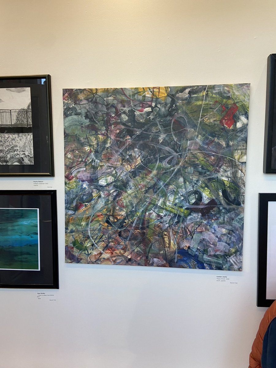 ElainePopp's tweet photo. Congratulations to all our students who participated in @DurhamCollege’s 2023 Annual Juried Show. I was overwhelmed by the incredible talent and creativity on display. Thank you @StationGallery for your partnership and being our host venue. https://t.co/rYcBco2P40