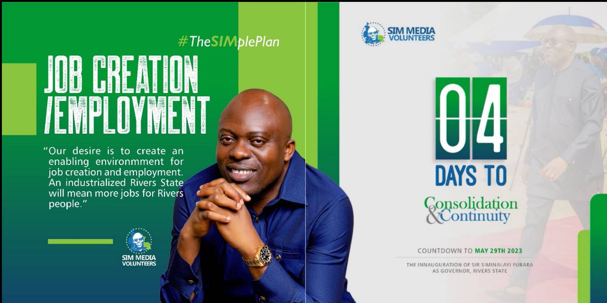 Bstilito's tweet image. #NEWStable

It is officially 4 days to #ConsolidationAndContinuity
in Rivers State...

#TheSIMplePlan

#Jobs #Creation &amp;amp; #Employment!

JOB CREATION/EMPLOYMENT

m.facebook.com/story.php?stor…