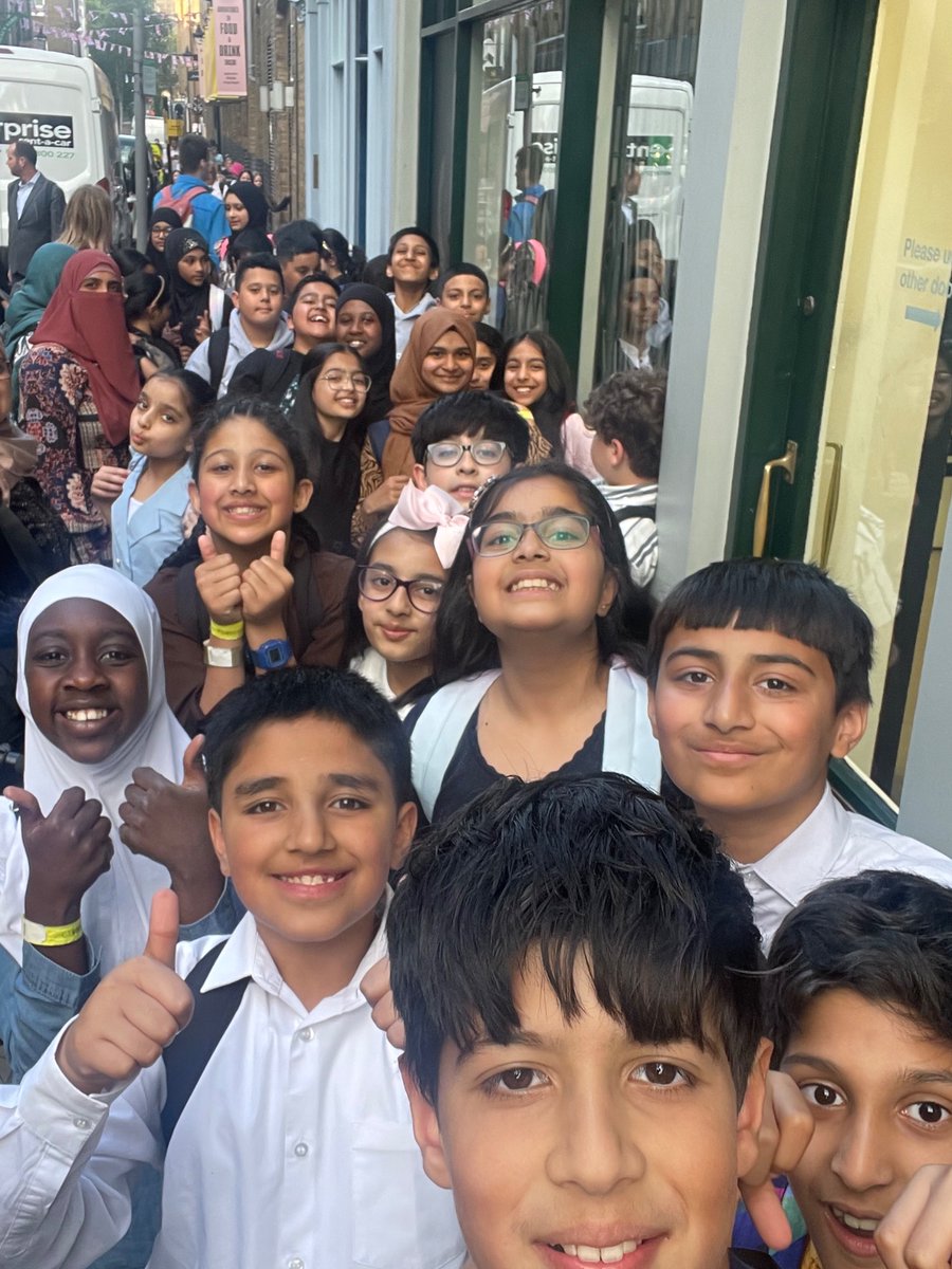 All dressed up for an evening at the #Theatre #Matilda #London2023 #CulturalCapital  #WeAreStar #Experiences #Wellbeing #Teamwork #Year6 #Residential #Memories #Awe #Wonder #Tourists #Sightseeing #CharacterDevelopment