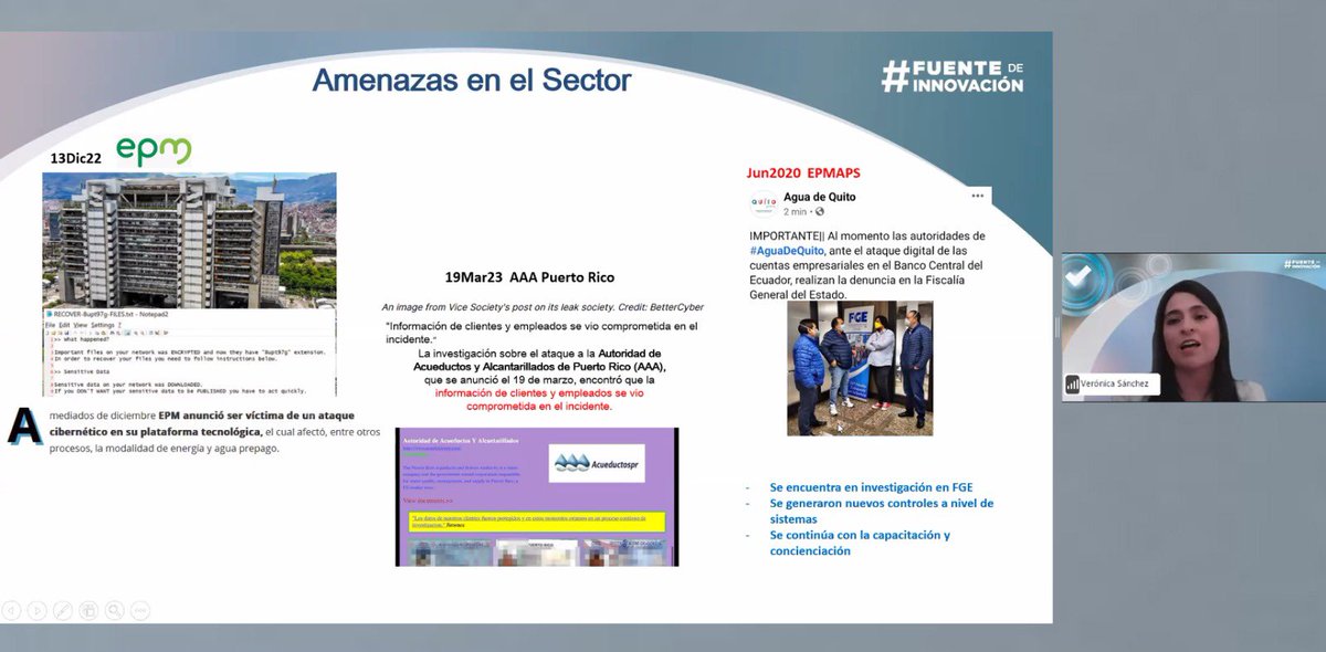 La amenaza de #cyberattacks al sector 💦es real. Faltan profesionales y servicios especializados ->oportunidad para los emprendedores innovadores #GovTech #fuentedeinnovacion