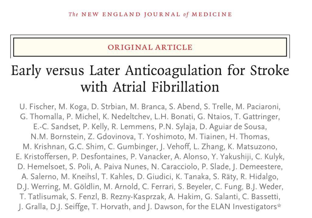 FGProcopio's tweet photo. Inicio temprano ACODs por ACV isquémico 
Nueva evidencia ELAN trial que sumamos a TIMING trial
Pendiente OPTIMAS y START
@clinicasac @SACemergencias @siac @ComunidadFAC https://t.co/QNzG97A9QC