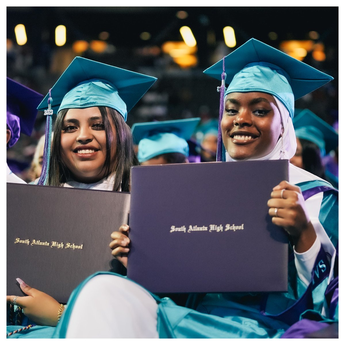 Rise up, Hornets! Time to take the stage. Congratulations, South Atlanta High School Class of 2023! #APS150 #GradSeason