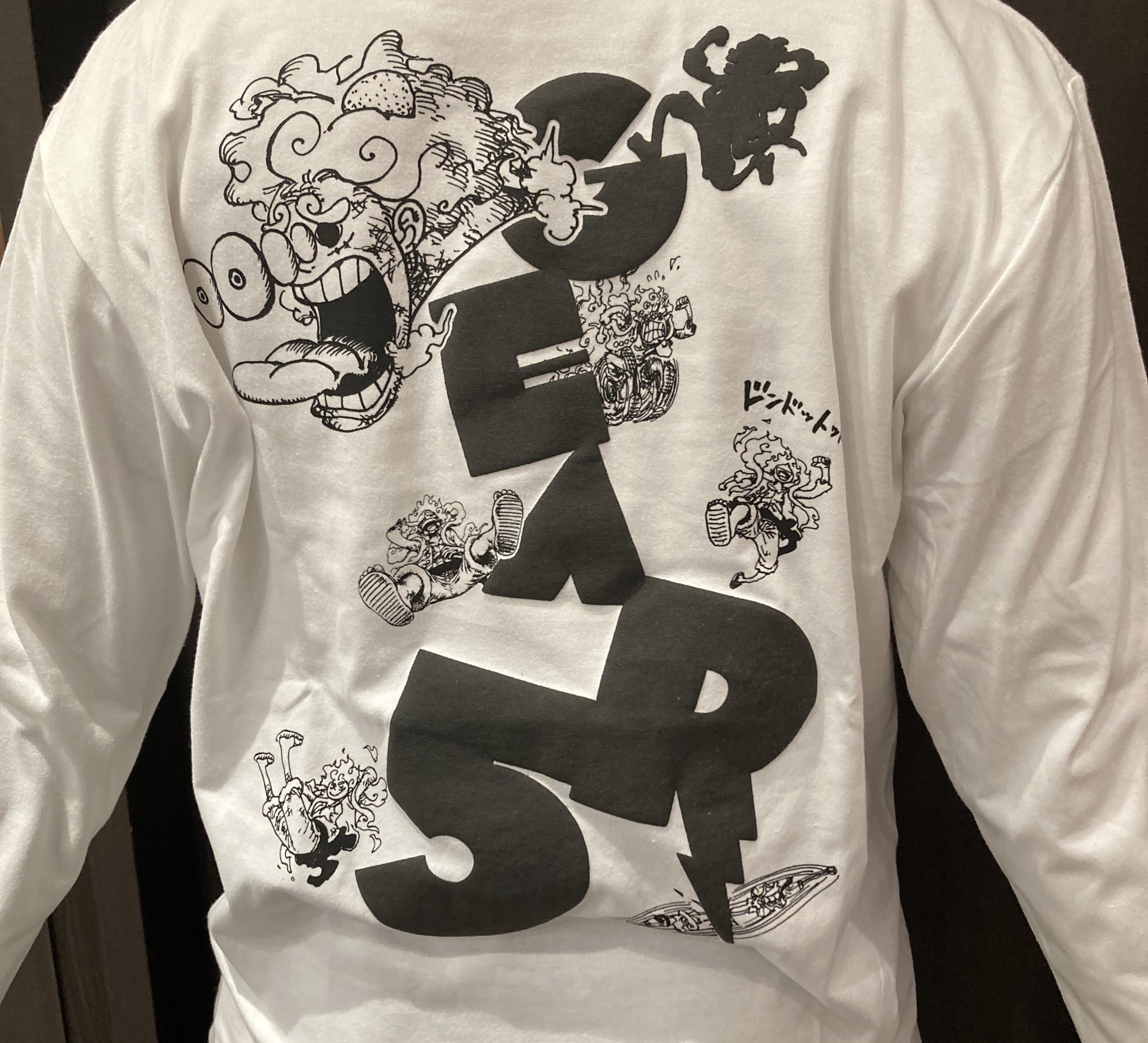 ワンピース Tシャツ 白 新品》ONE PIECE ギア5 ニカ Tシャツ XLサイズ ホワイト｜Yahoo