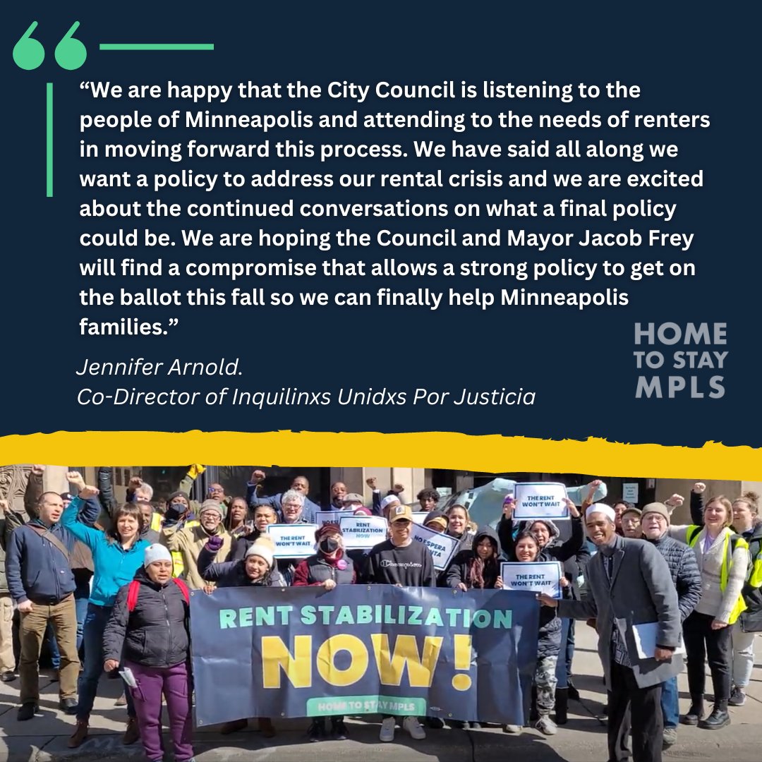 RELEASE: Home to Stay MPLS Coalition Celebrates City Council Motion to Create Rent Stabilization Policy | READ: m.facebook.com/story.php?stor…