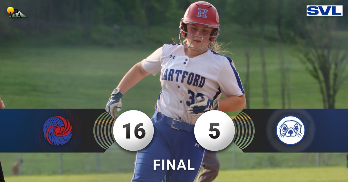hcaneswirl's tweet photo. #CanesWin!!! Softball rolled to a 16-5 victory at Otter Valley to claim the SVL-B title! Hartford (12-3) will head to Burr & Burton on Saturday (11:00) https://t.co/z5oSOnztT0