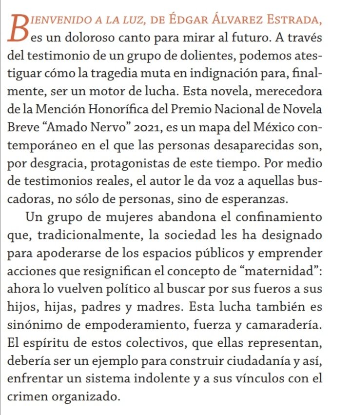 edgarintilin's tweet photo. RT Nueva novelita de su servilleta. "Bienvenido a la luz" es un doloroso canto de esperanza y la oportunidad para profundizar en el carácter de las madres buscadoras, aquellas que transitaron del dolor a la acción y así, recuperar con  dignidad los restos de sus desaparecidos. https://t.co/hAW8sCxedi
