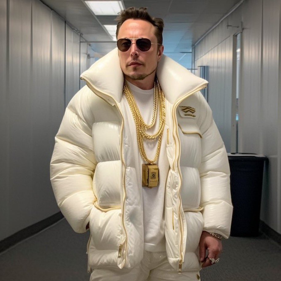 LinLin0716IP's tweet image. This man, well, I admit he has a showdown, he has a lot of money, he's a fashionista. —— Elon Musk