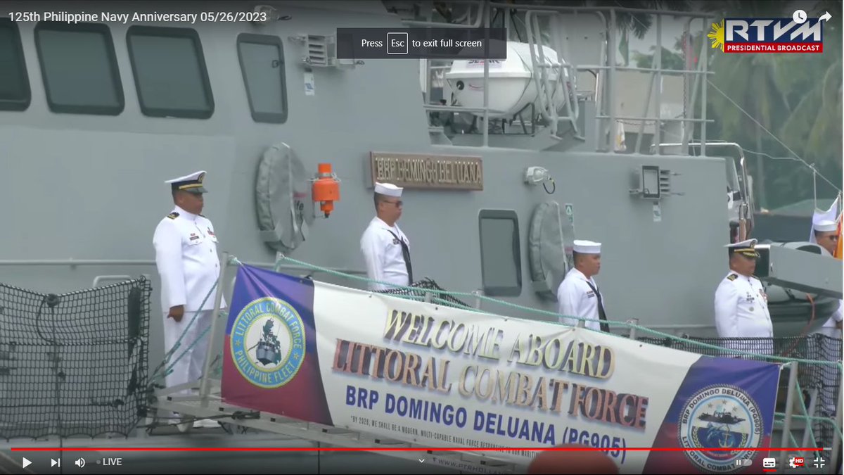CAPT ELVIRA R GONZALEZ PN(GSC) takes the stage, reading the Commissioning Orders and Designation of Commanding Officers for the new Patrol Gunboats, signifying the strength and readiness of our naval fleet. #125thPNAnniversary