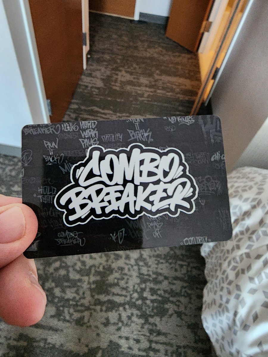 This is so cool, CB branded hotel keys. Love it #ComboBreaker2023