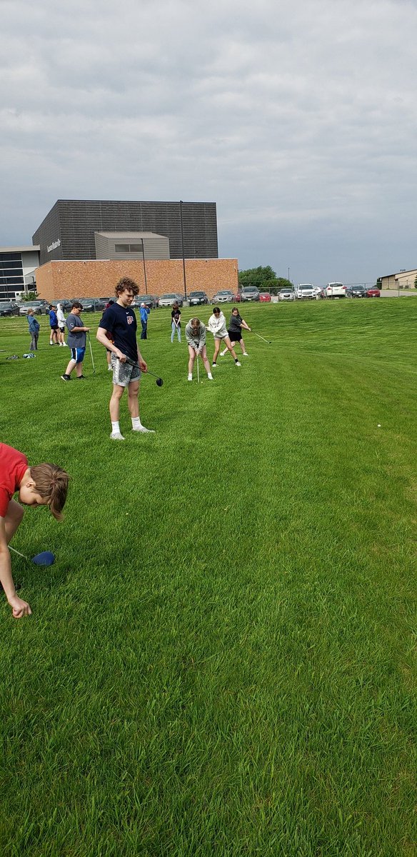 awix22's tweet photo. Wildfire trying out golf for All Day Advisory. Lots of fun and engagement!  @KMMS_Larsen https://t.co/rEX8uKoN3R