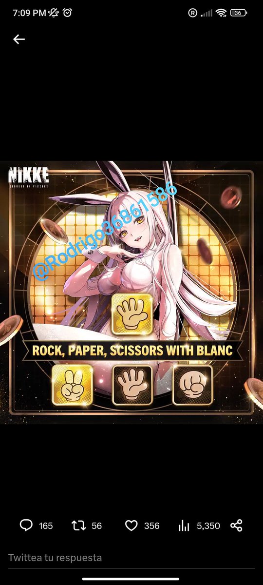 Rodrigo36861586's tweet photo. @NIKKE_en #NIKKELuckybunny
#NIKKE https://t.co/dNhvC9p8md