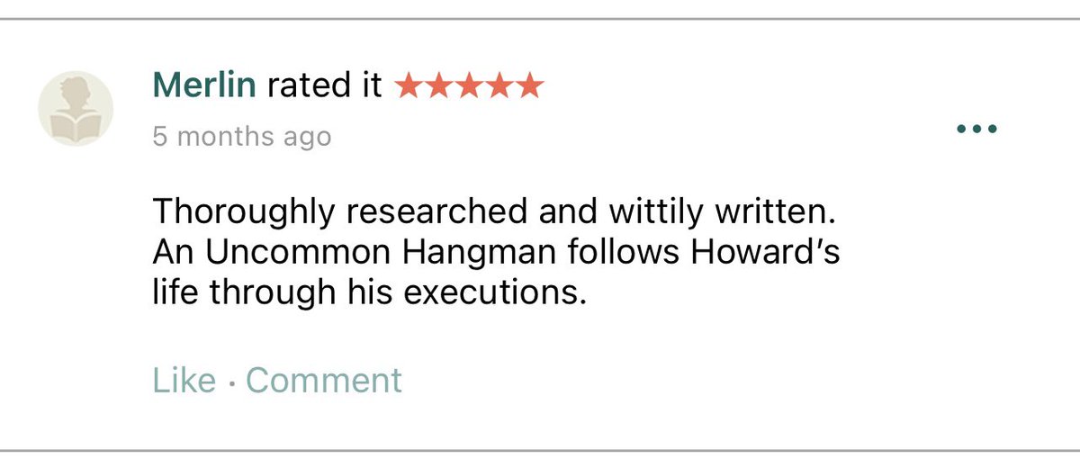 “Fabulous read, loved every minute sad to finish!”
 
I’m very grateful to have found these generous reviews of #NoseyBob’s story on Goodreads … Thank you Natalie and Merlin 🙏 📚 🥰

#AnUncommonHangman #Biography #OzHist #TrueCrime