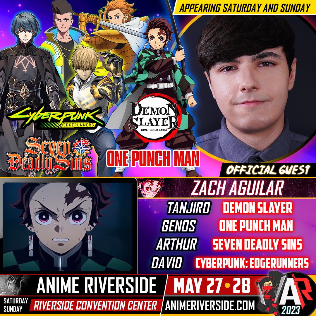 ANIME RIVERSIDE on Twitter meet Zach Aguilar at Anime Riverside