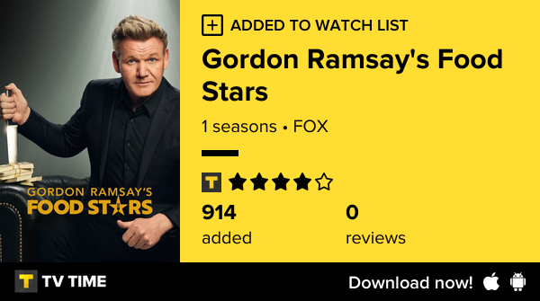 I've just started following Gordon Ramsay's Food Stars https://t.co/oWSjC50LsF #tvtime https://t.co/J0yu3GNNIi