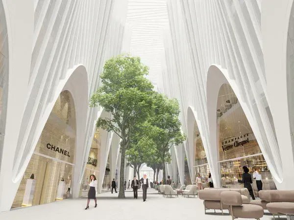 TheB1M's tweet image. This new boulevard in Düsseldorf is intended to resemble a light-filled canyon. Designed by @S_Calatrava and due to complete in 2028, Calatrava Boulevard will feature a 41-metre tall roof in the architects&apos; signature style - bit.ly/3CbbbP7 #architecture #cities