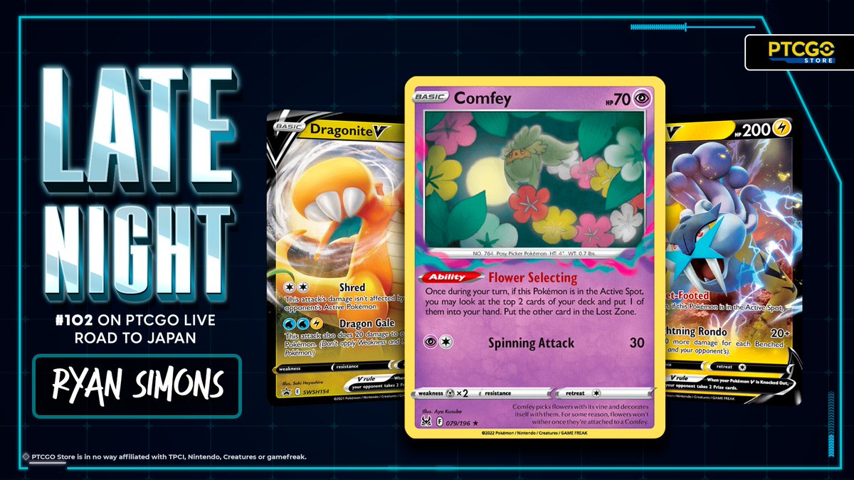ptcgostore's tweet photo. 🤖Trainers!🤖
Welcome back to Competitive Friday! This time we have the deck piloted by the @LateNightPTCG #102 on PTCG Live | Road to Japan Ryan Simons: Lost Box!
Find many cards from this deck right here! ▶️ https://t.co/l43zXmJ3Wy ◀️
#PtcgoStore #pokemon #lostbox https://t.co/Hdqlg10DJE
