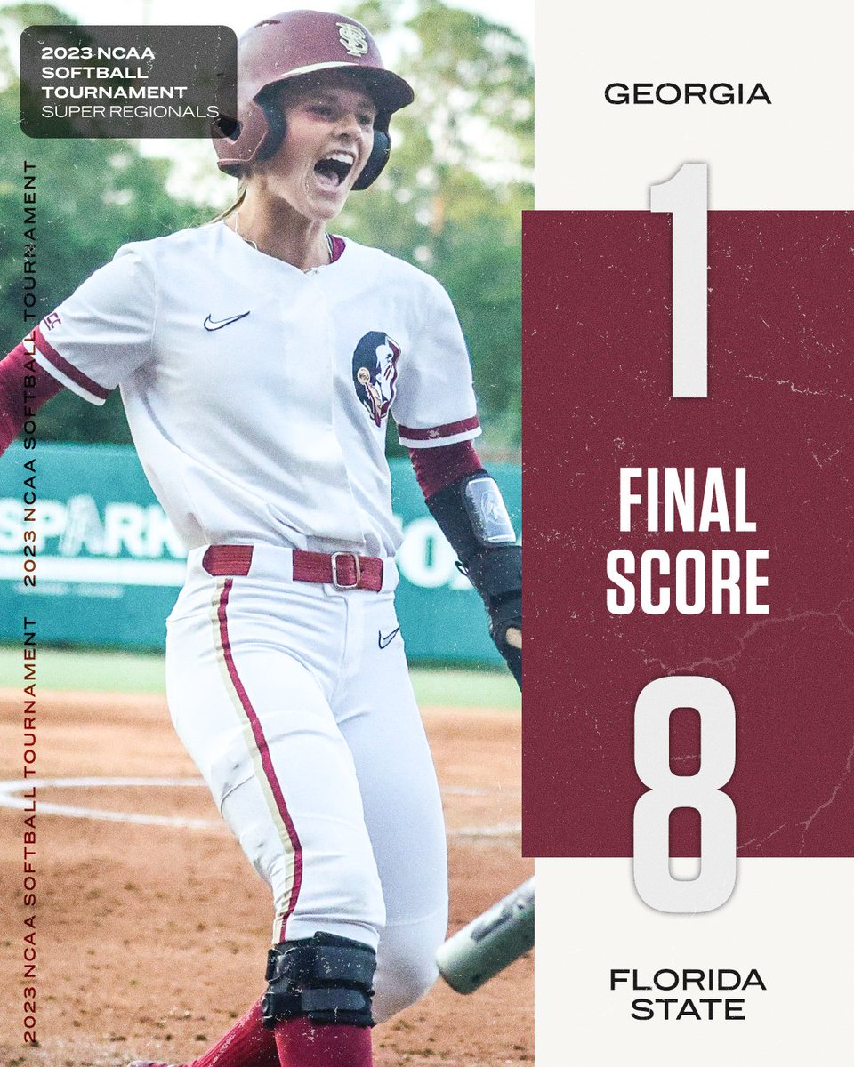 espnW's tweet photo. THE NOLES DOMINATE GAME 1 🍢

📸 @FSU_Softball https://t.co/Xr3bu8sRjo