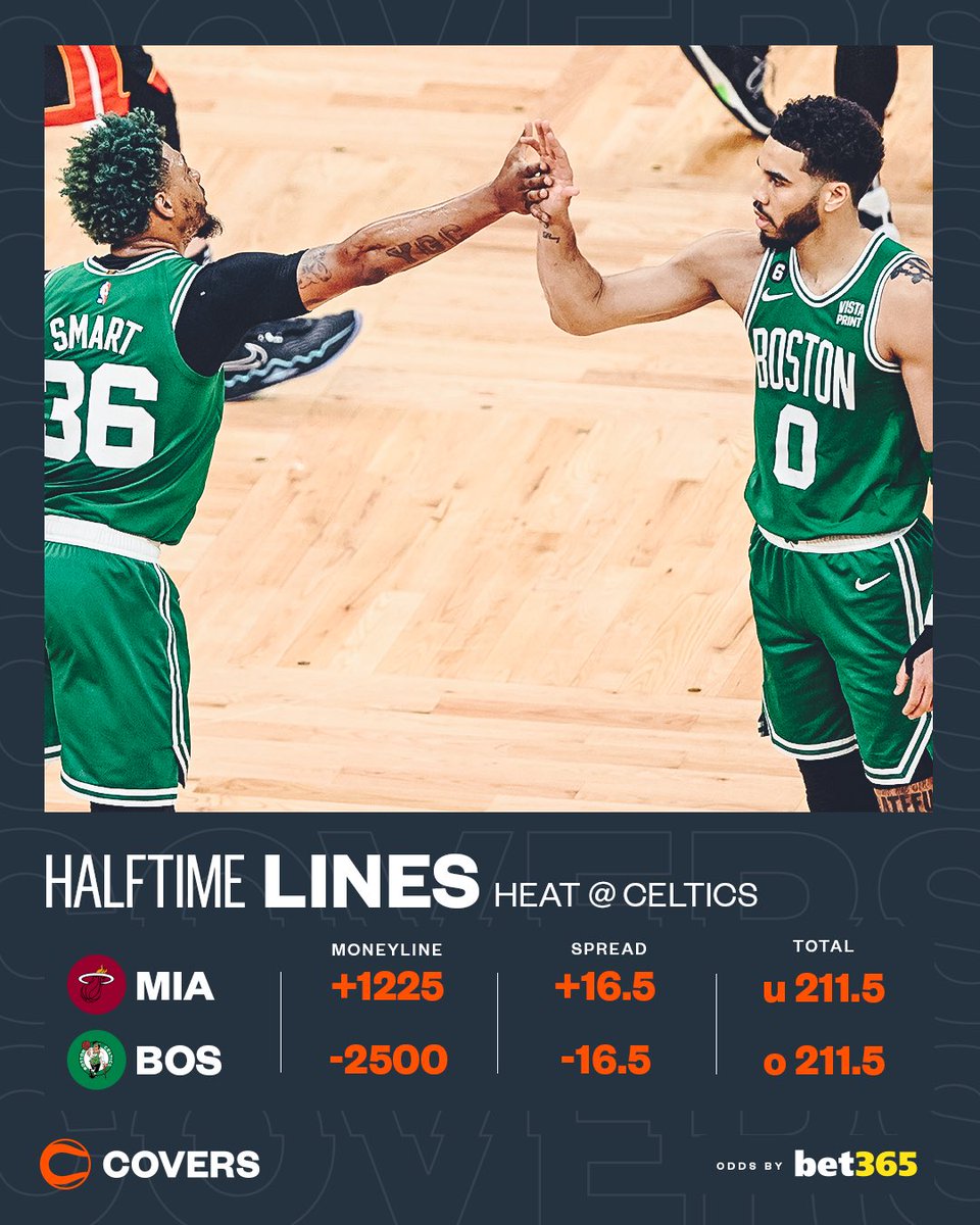 Covers on Twitter "The Celtics are 2500 to win Game 5. 💪"