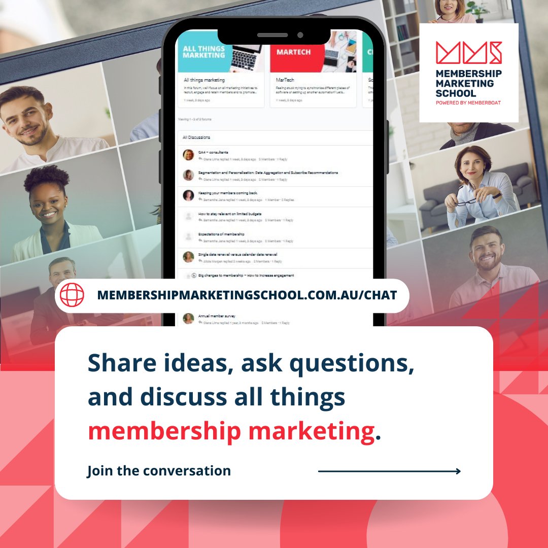 Do you ever feel overwhelmed by changing trends in digital marketing? Or feel that no one quite understands the membership niche? 🤔Connect, learn, and grow together in our Membership Marketing School Chat. membershipmarketingschool.com.au/chat/ #MembershipMarketing #OnlineCommunity #assnchat