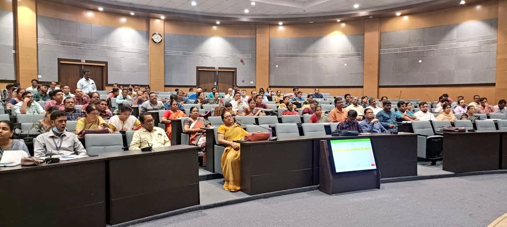 A Sensitisation meeting for the upcoming Mass Drug Administration (MDA) for ELF  2023-24 was held on 25.05.23 at Chatrapur under the chairmanship of Collector & DM Ganjam in presence of all the Health officials, CDPOs and BEOs of the district.  
#filariaelimination
#mda2023