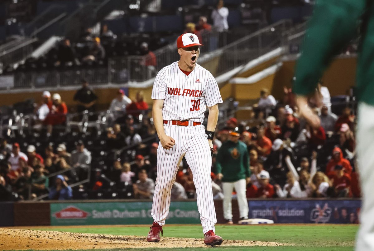NCStateBaseball's tweet photo. J-LAW 😤

Another K from @__lawson22__ ends the Miami threat in the seventh! Groover III will lead it off after the stretch.

M7 | Miami 3, NCSU 2 https://t.co/nfqFGy0FID