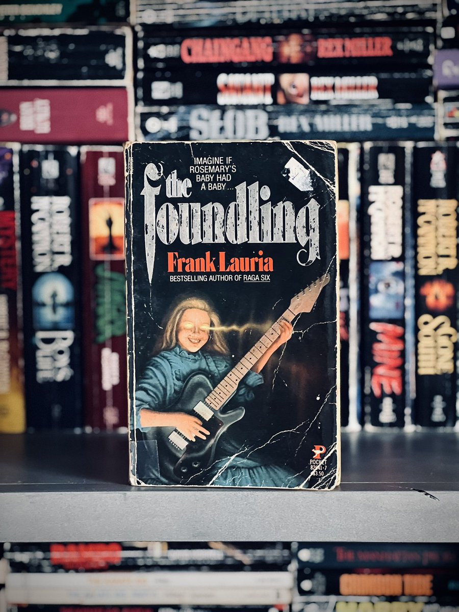 The Foundling
By Frank Lauria 
1984

Imagine if Rosemary’s baby had a baby…..
#PaperbacksFromHell #BookCollector #HorrorBook