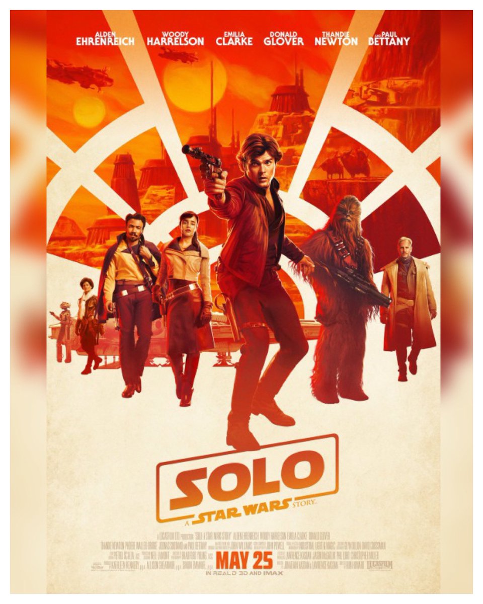 5 Years #SoloAStarWarsStory Starring: #AldenEhrenreich #WoodyHarrelson #EmiliaClarke #DonaldGlover #ThandieNewton #PhoebeWallerBridge #JoonasSuotamo #PaulBettany Directed By: #RonHoward #StarWars 
 
#WreckLeaguePodcast