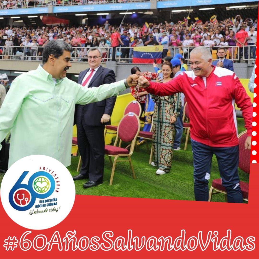 · Cuba y Venezuela pueblos hermanos, luchando por la justicia social. #CubaPorLaVida #60AñosSalvandoVidas   #CubaCoopera <a href="/cubacooperaven/">Brigada Médica Cubana en Venezuela</a> <a href="/MINSAPCuba/">Ministerio de Salud Pública de Cuba</a> <a href="/japortalmiranda/">José Angel Portal Miranda</a>