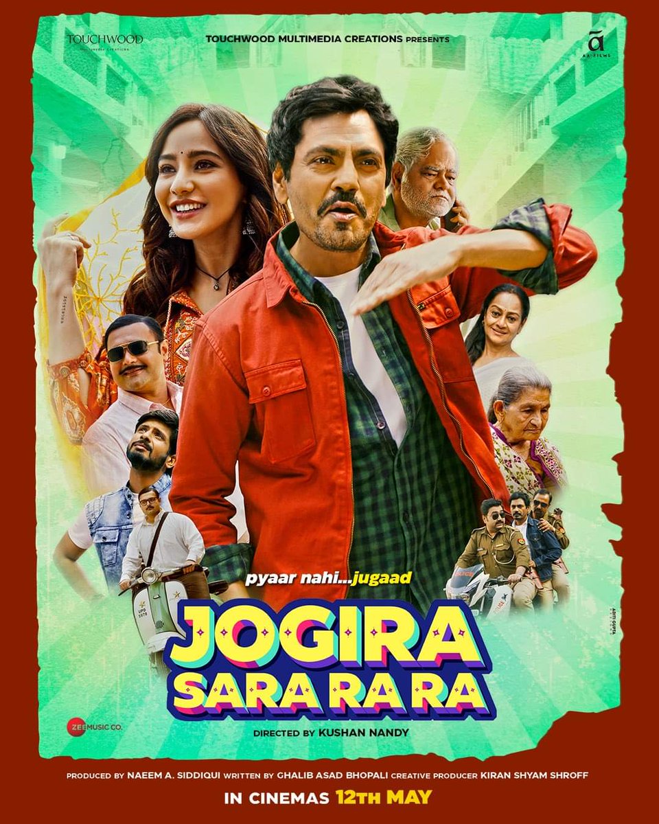 Hey Guys Release for today plz watch the movie your nearest theater and All the Best to 👍 Producers @kiranshroff ji and Director @KushanNandy and @Nawazuddin_S Bhaijaan,@Officialneha ji and @imsanjaimishra Bhaiya #zarinawahab & @nikkitamboli and Entire team of #JogiraSaraRaRa