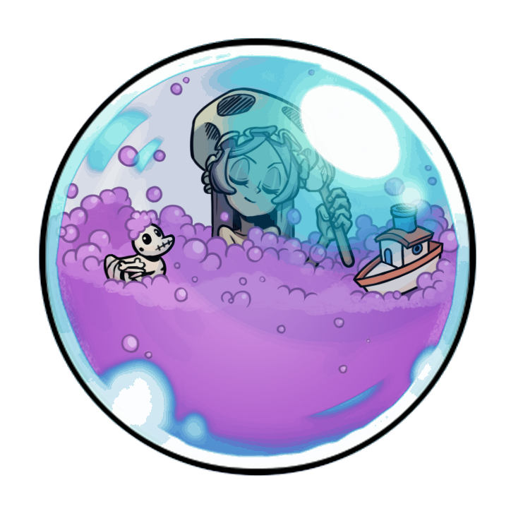 Wow it didn't take you long to reach 2,000 Retweets! You folks are good people.

As promised, here's the high resolution sprites of Marie taking her bubble bath!

#Skullgirls  #SkullgirlsMarie