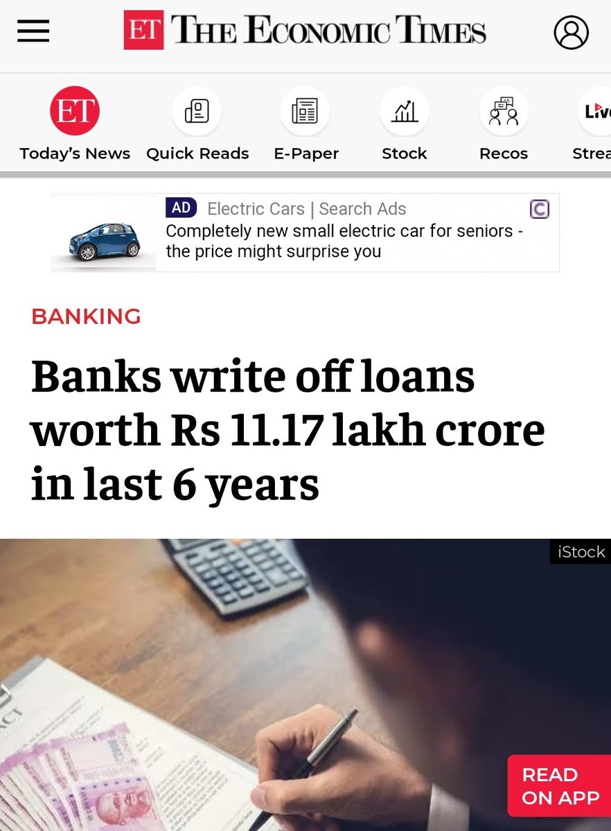 idesibanda's tweet photo. Public Banks written off 11 Lakh Crore of Bad Loans from their Balance sheet in last 6 yrs only.

While Under IBC, NCLT Recovery rate is only 30%. Business houses getting hair Cuts upto 90% of Loan. Banks need Govt support to recover corporate Loans. https://t.co/P5dWD0ePIV