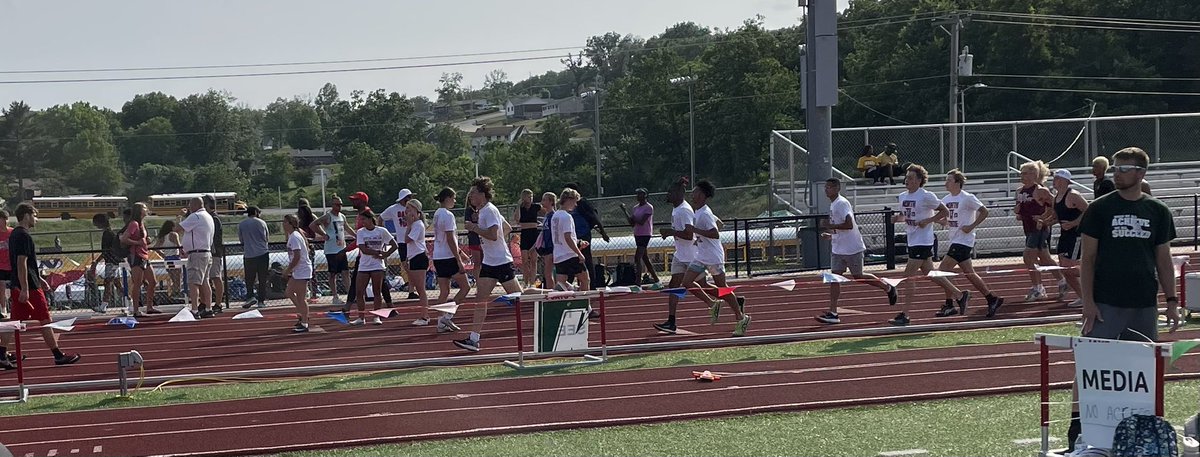 LSNTrackField's tweet image. We survived the circus that is the pre meet shake out and now some traditional mid Missouri grub!