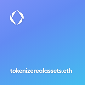 Tokenizerealassets.eth

🚨🚨                                                                    🚨🚨

(DM for inquiries) 
<a href="/opensea/">OpenSea</a> <a href="/ensvision/">Vision.eth</a> <a href="/LooksRare/">LooksRare</a> <a href="/the_x2y2/">X2Y2</a> <a href="/VitalikButerin/">vitalik.eth</a> <a href="/notfrydoteth/">fry</a> <a href="/rnewman1229/">Aye Eye</a> 

#Ethereum #OpenSeaNFT #opensea #ENS #NFT 
#Crypto #Assets #tokenization
