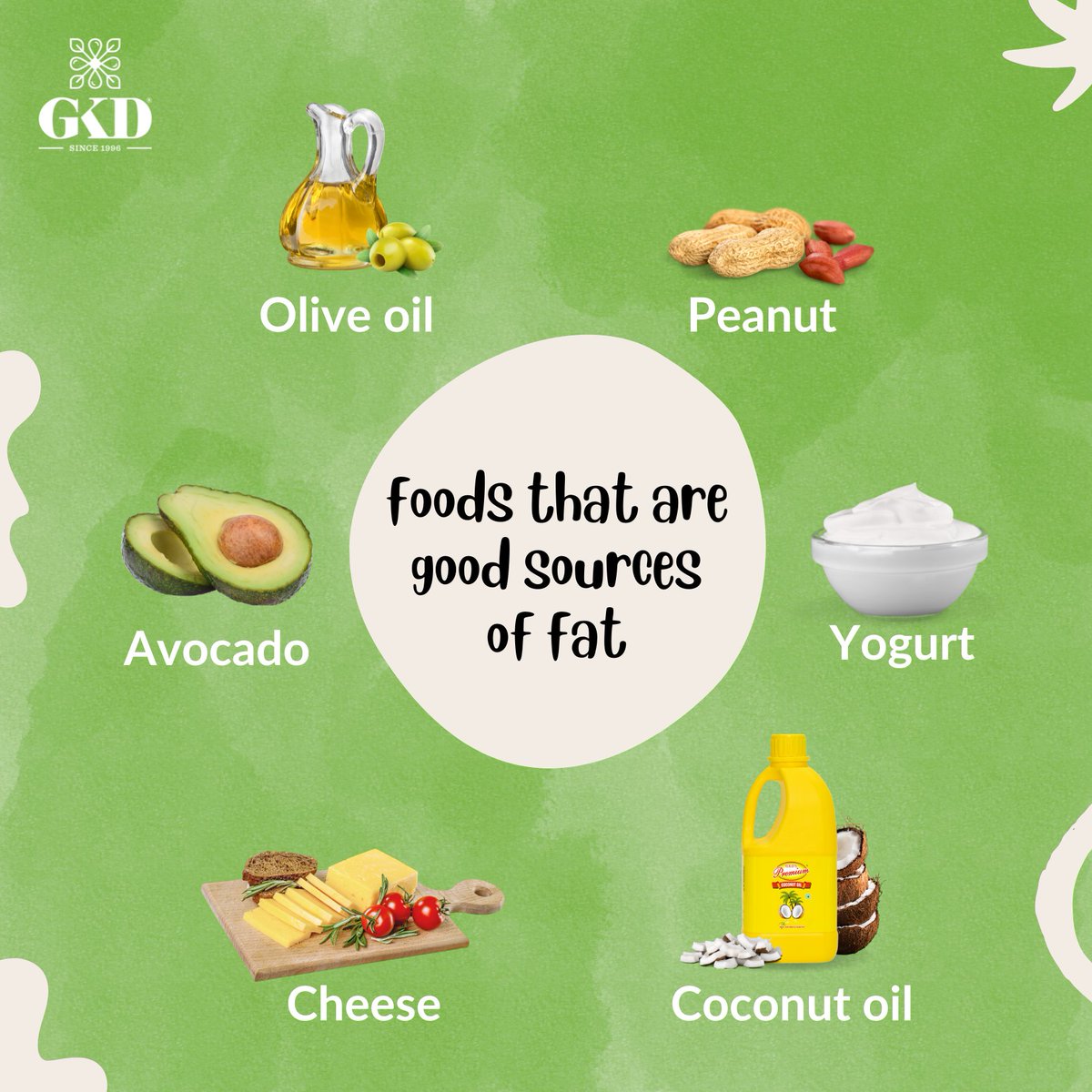 Know and include healthy sources of fat in your diet - fuel your body right.

.
#tropicalflavors #healthycooking #coconutoil #healthylifestyle #wellnessjourney #cookingoil #GKD  #cookingoil #GKDPremiumCoconutOil