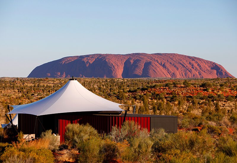 newietraveller's tweet photo. @MillraceGlamp This has been most luxurious glam ping I’ve ever done, was surreal to wake each morning with the view of Ularu #glamping #Ularu #spiritual https://t.co/bhuss8Knph