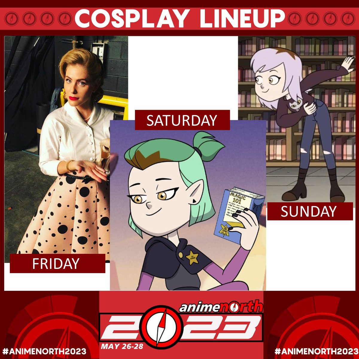 Slothcore_Jen's tweet image. It&apos;s taken forever but I finally decided on my plans for AN... Umbrella Academy on Friday the join the &quot;Hot Moms&quot;; Season 1 Owl House on Saturday (until greenroom call); Season 3 Owl House on Sunday. 

Hoping to see lots of you there! 

#animenorth2023 #cosplans