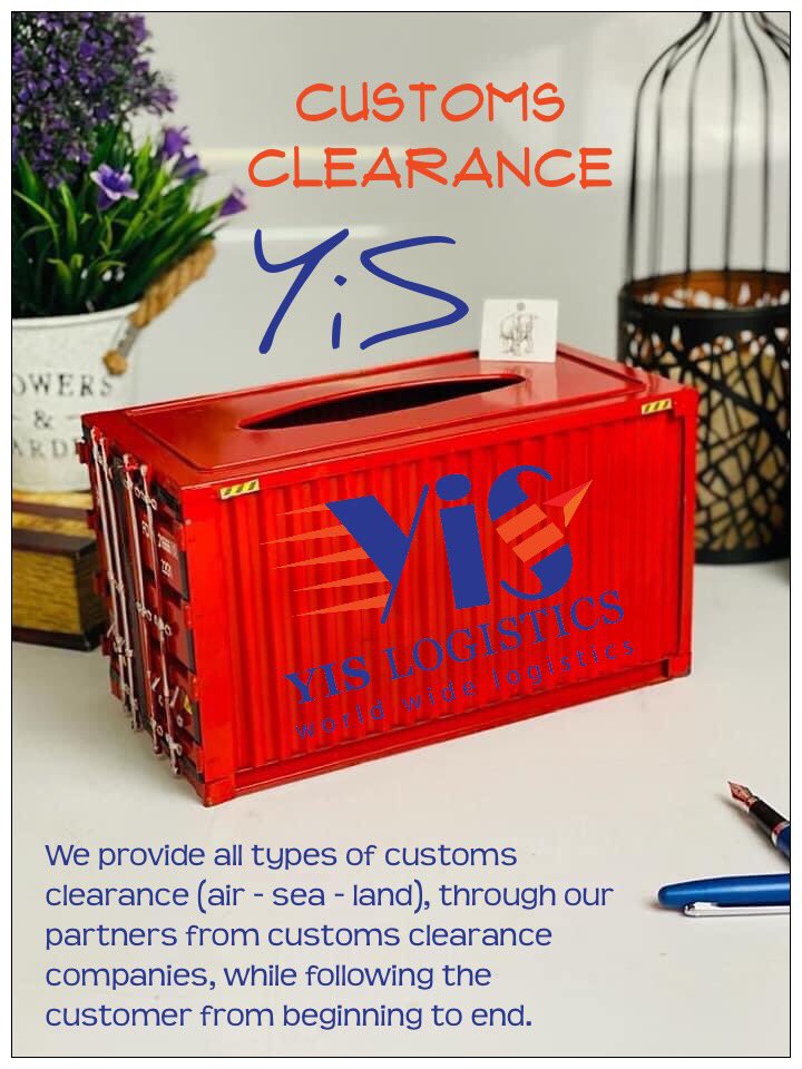 #YiS_Logistics &amp; Express is an integrated company that provides logistic services and facilitates international trade between institutions and individuals

We provide all types of customs clearance (air - sea - land), through our partners from customs clearance companies