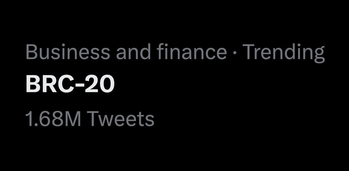 TO's tweet image. BRC-20 IS DEAD