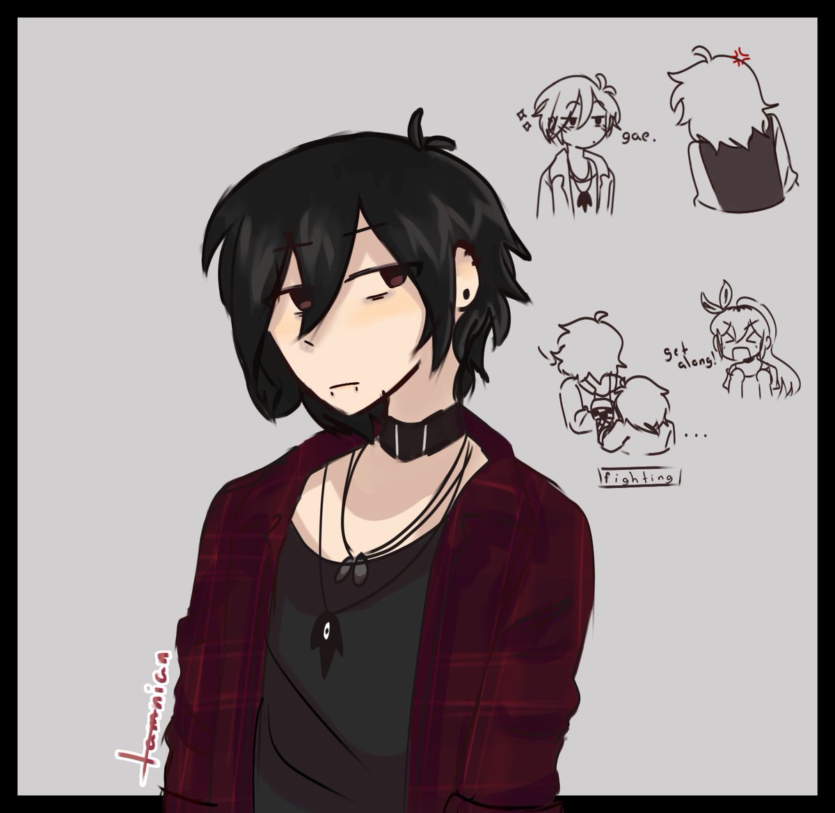 lamnian_'s tweet image. EMO SUNNY ?? 😦‼️        
I love this au sm 😔💚  credits goes to @shrimperini  (u have no idea how much i loved drawing this)

#emori #OMORI #OMORIFANART #omorisunny