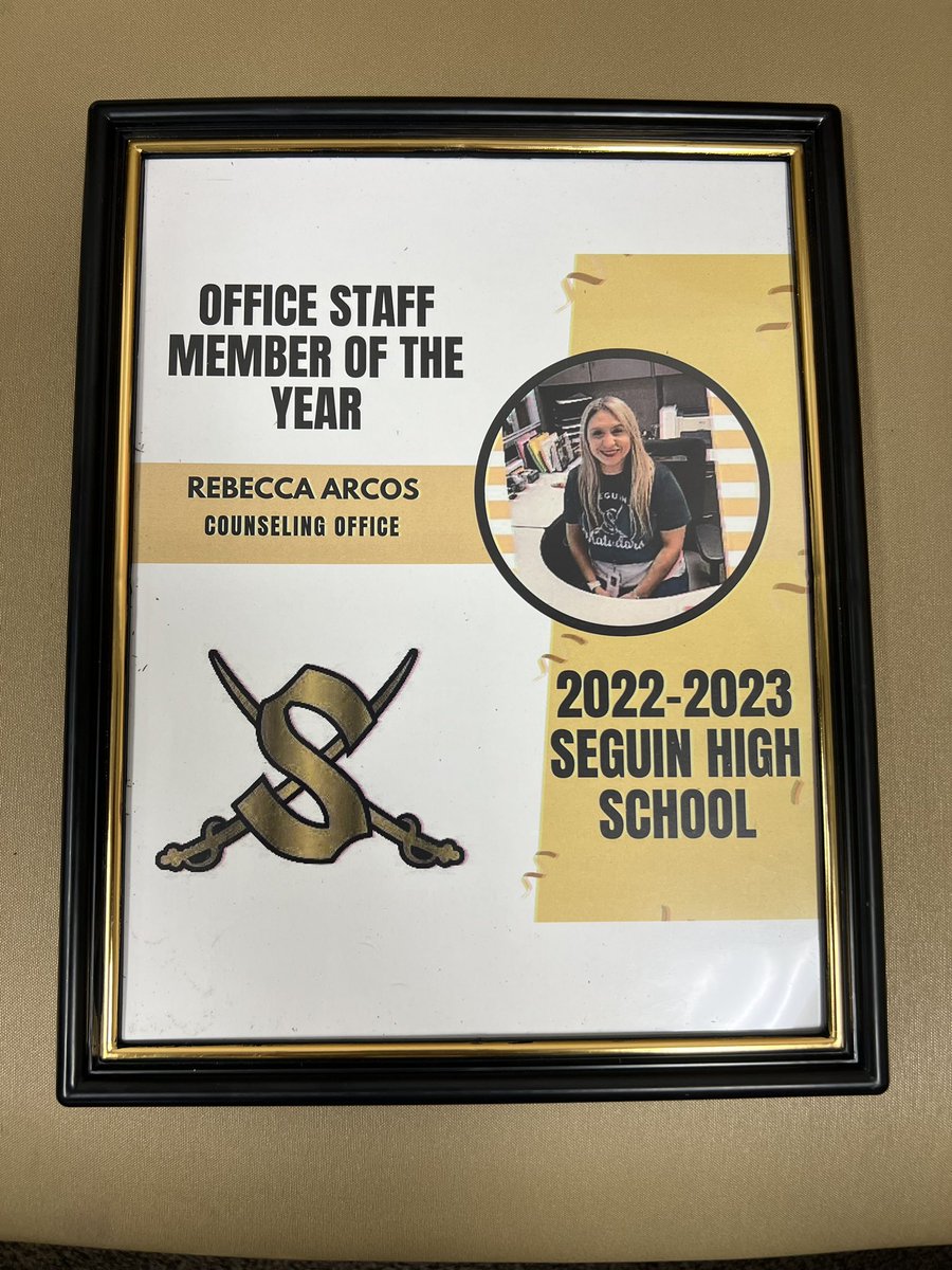 So….this happened today at the SHS faculty luncheon! I was shocked and did not expect this at all. Just another way of God telling me that I’m where I’m supposed to be! #MatadorFamily