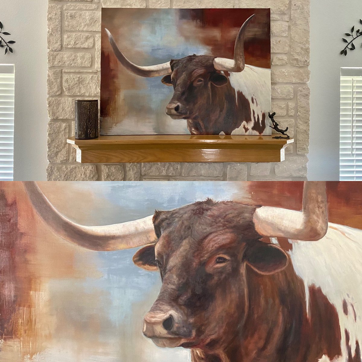 This big 36x48 is a statement piece just off the easel.

“Texas Pride” 36x48 Oil on Canvas. Available to purchase.

Update:SOLD