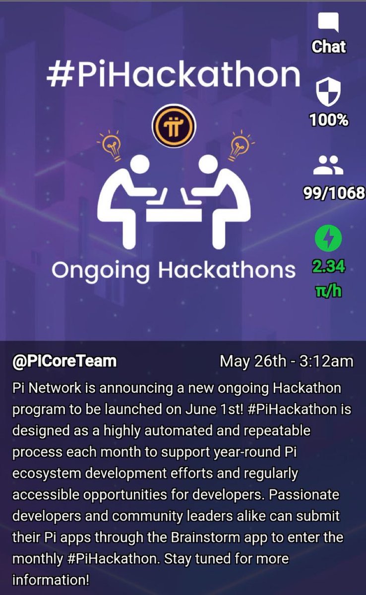 Do you think the hackathon in June will have more developers participating than in January?  I doubt it. We all waiting. How many of projects that participated in PiHackathon have been successful?  #PiNetwork @PiCoreTeam #Crypto #DeFi #Web3