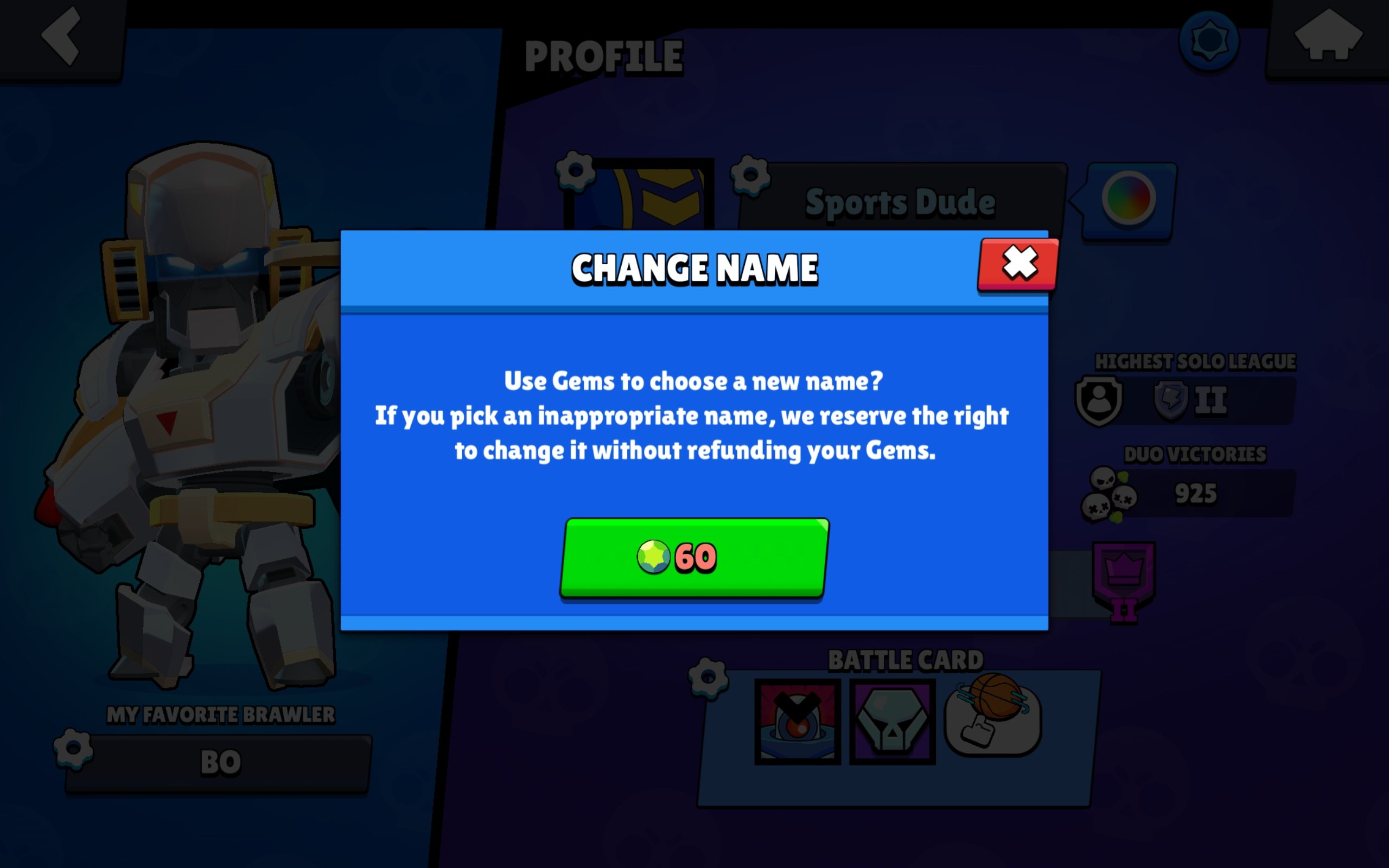 SportsDude on Twitter "It still costs gems to change your name in Brawl Stars https//t.co