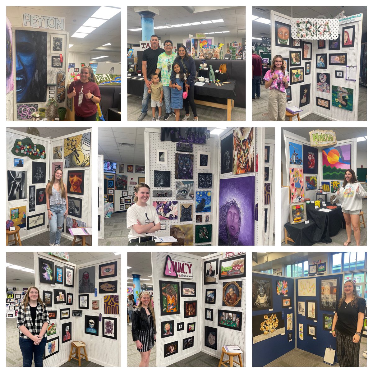 SenecaArt's tweet photo. 2023 is in the books. Few know the work that goes in but these kids finished strong! Great night shared with hundreds of our supporters. Congrats to senior Megan Thomas on winning best in show!!! https://t.co/OmaXbTIp6Z
