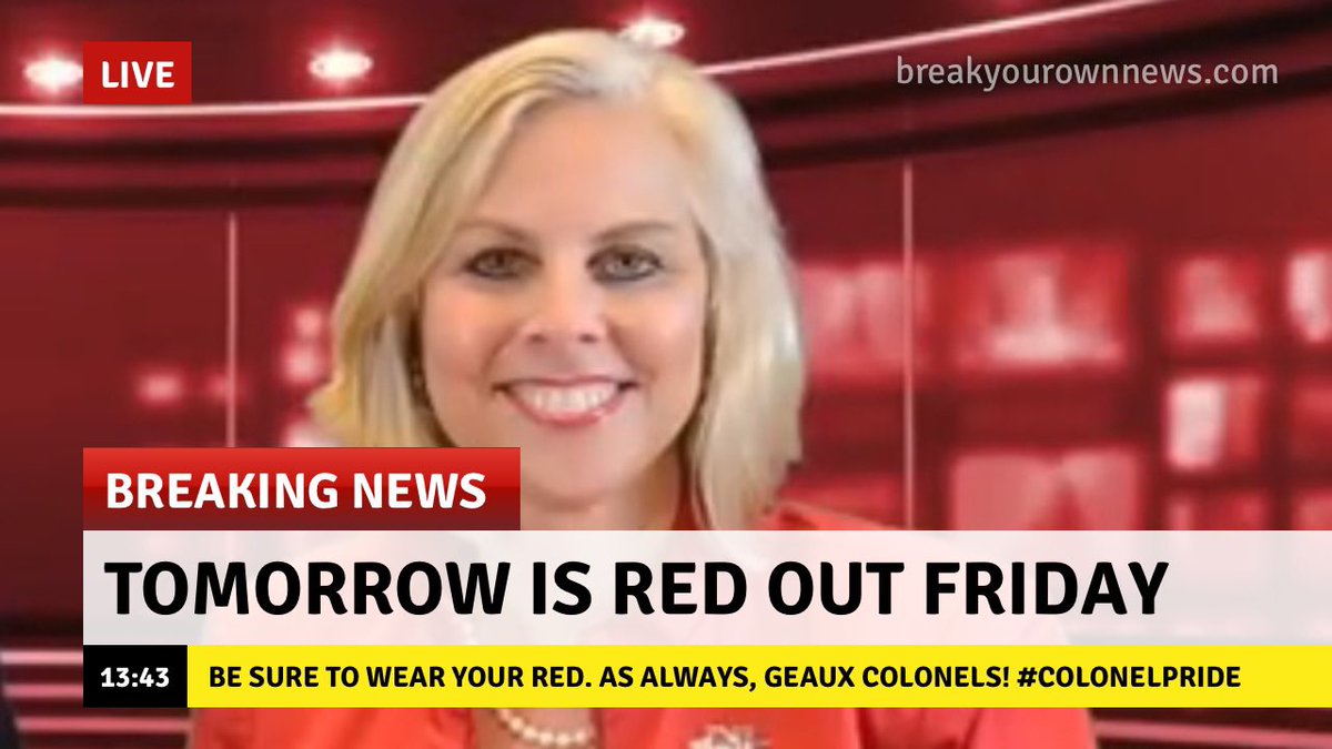moniquemcrochet's tweet photo. Let’s show off our #ColonelPride tomorrow for our amazing @Nicholls_BSB team and @silvam2016 and coaches. So happy and proud of you! #RedOutFriday @JET2Terrell https://t.co/qs3WUoNzwq