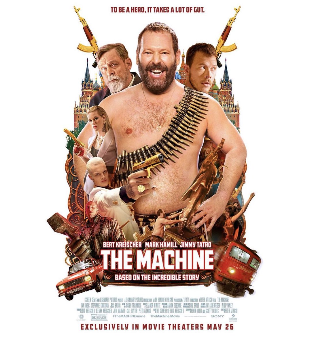 Your friend and ours @bertkreischer’s new movie THE MACHINE premieres nationwide, tonight, May 25th in theaters everywhere. Check it out! Link: themachine.movie