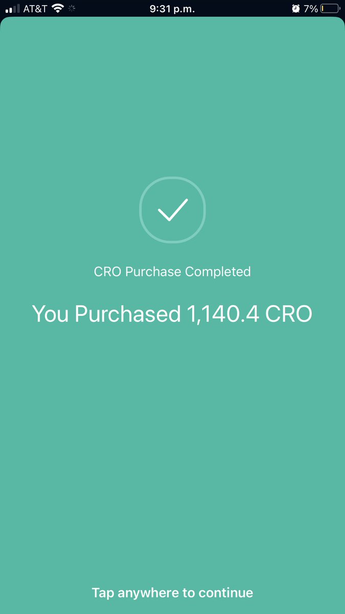 Let’s #CRO 

Buying the dip bro! 🔥 

#DCA #CRO #Crofarm #Cryptocom #BuyingDip #Cronos #BagsLoaded @cronos_chain @cryptocom